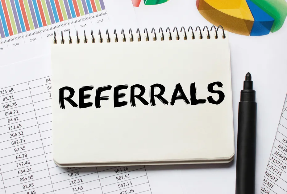 CPA reviewing referral strategy and online marketing for their accounting firm