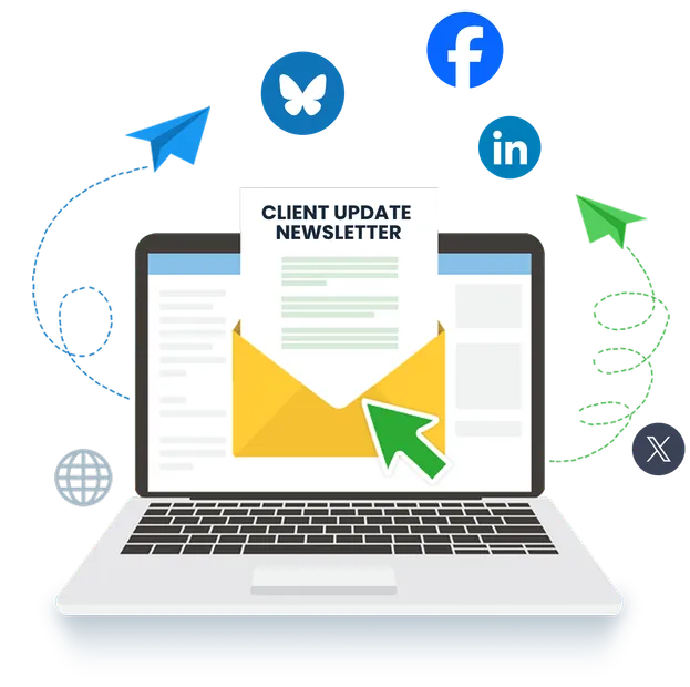 Client Update Newsletter illustration